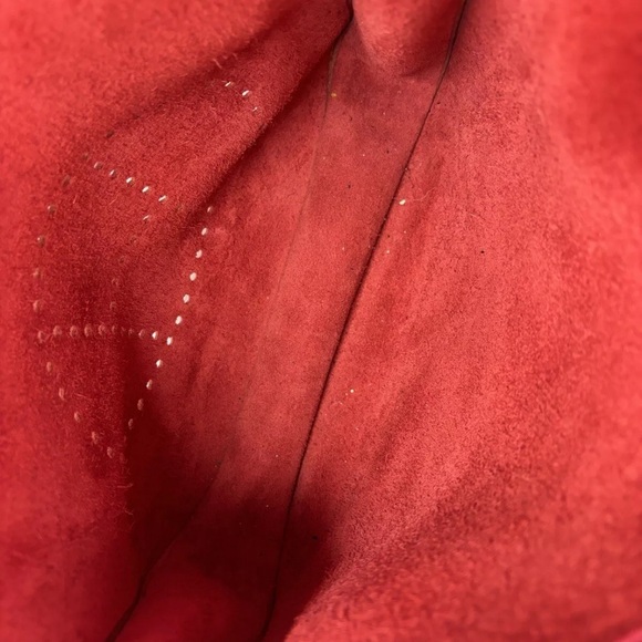 AUTH 2023 HERMES H GHW EVELYNE III PM ROUGE VIF CLEMENCE CROSSBODY SADDLE BAG - Picture 13 of 16